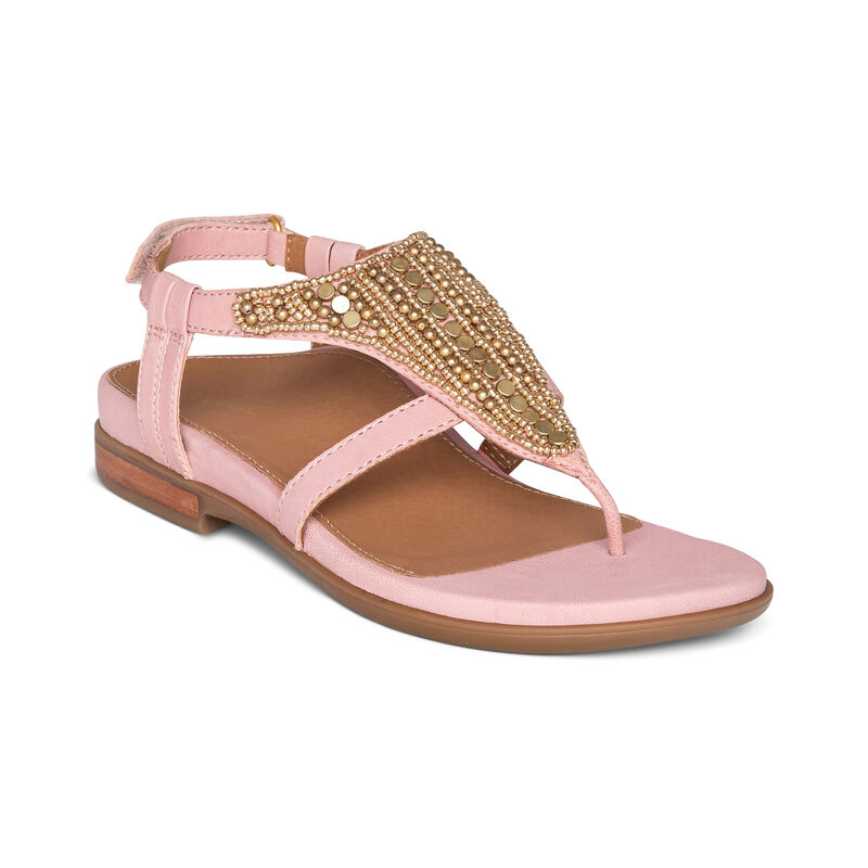 Aetrex Womens Sheila Sandals Pink - PydbzaVuc